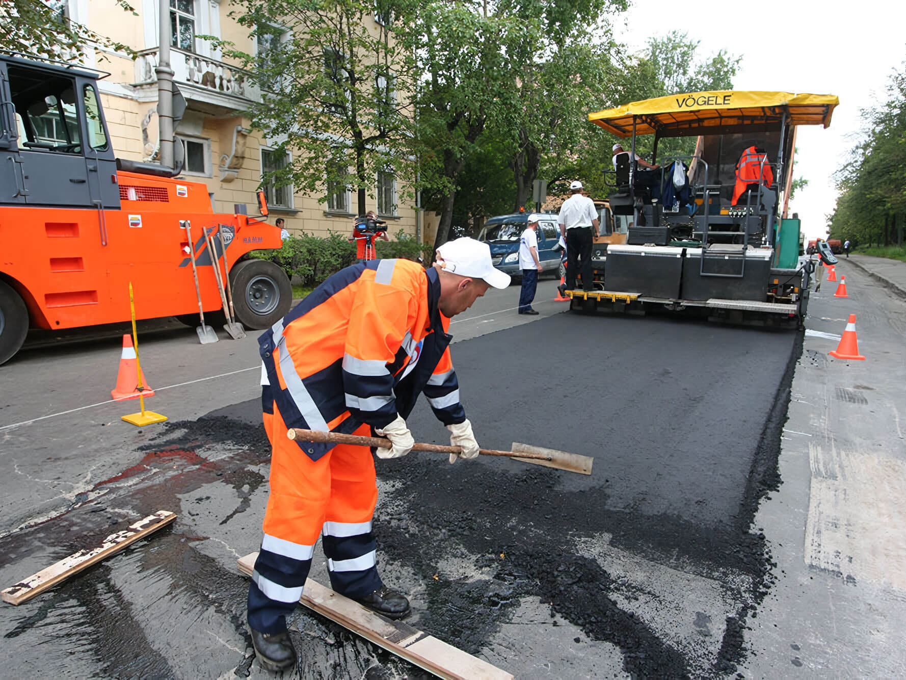 Асфальтирование дорог в Москве под ключ цены от 350 руб за м2